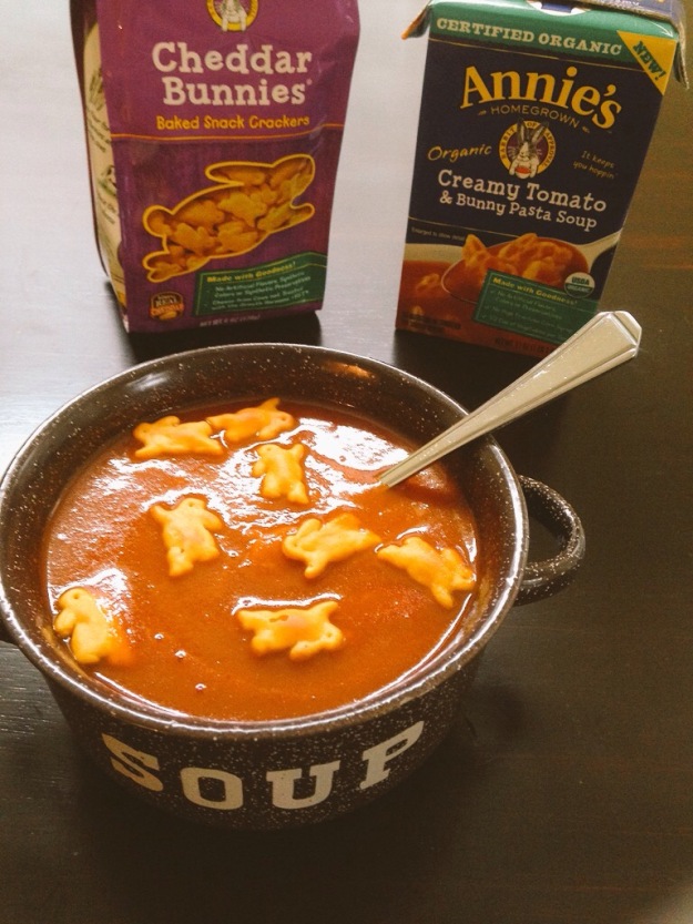 Soup with Cheddar Bunnies